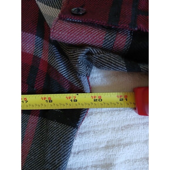 Soft Surroundings Women’s M Plaid Shirt Dress Long Sleeve Button Front Belted - Picture 9 of 12